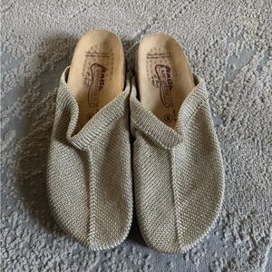 Arcopedico Classic knit taupe Beige Mules Clogs slip on comfort shoes 38 / 7.5